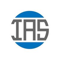 ias brev logotyp design på vit bakgrund. ias kreativ initialer cirkel logotyp begrepp. ias brev design. vektor