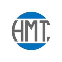 hmt brev logotyp design på vit bakgrund. hmt kreativ initialer cirkel logotyp begrepp. hmt brev design. vektor