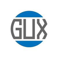 gux brev logotyp design på vit bakgrund. gux kreativ initialer cirkel logotyp begrepp. gux brev design. vektor