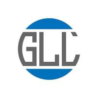 gll brev logotyp design på vit bakgrund. gll kreativ initialer cirkel logotyp begrepp. gll brev design. vektor