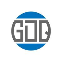 gdq brev logotyp design på vit bakgrund. gdq kreativ initialer cirkel logotyp begrepp. gdq brev design. vektor