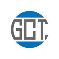 gct brev logotyp design på vit bakgrund. gct kreativ initialer cirkel logotyp begrepp. gct brev design. vektor