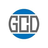 gco brev logotyp design på vit bakgrund. gco kreativ initialer cirkel logotyp begrepp. gco brev design. vektor