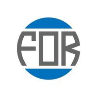 för brev logotyp design på vit bakgrund. för kreativ initialer cirkel logotyp begrepp. för brev design. vektor