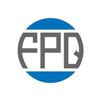 fpq brev logotyp design på vit bakgrund. fpq kreativ initialer cirkel logotyp begrepp. fpq brev design. vektor