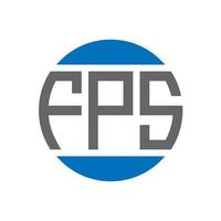 fps-Brief-Logo-Design auf weißem Hintergrund. fps kreative Initialen Kreis-Logo-Konzept. fps Briefgestaltung. vektor