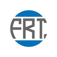 frt brev logotyp design på vit bakgrund. frt kreativ initialer cirkel logotyp begrepp. frt brev design. vektor