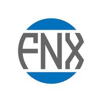 fnx-Brief-Logo-Design auf weißem Hintergrund. fnx creative initials circle logo-konzept. fnx Briefdesign. vektor