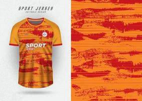 t-shirt design bakgrund för team jersey, tävlings, cykling, fotboll, spel, orange grunge mönster vektor