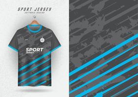 Hintergrundmodell für Sporttrikot-Fußballrennen, graues und blaues Muster. vektor
