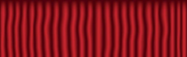 Roter Theatervorhang, Panorama-Hintergrundvorlage - Vektor
