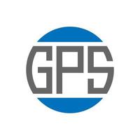 gps-Brief-Logo-Design auf weißem Hintergrund. gps kreative initialen kreis logo-konzept. GPS-Briefgestaltung. vektor