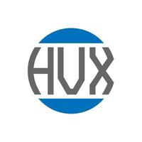 hvx-Buchstaben-Logo-Design auf weißem Hintergrund. hvx creative initials circle logo-konzept. hvx-Buchstaben-Design. vektor