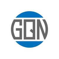 gqn brev logotyp design på vit bakgrund. gqn kreativ initialer cirkel logotyp begrepp. gqn brev design. vektor