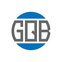 gqb brev logotyp design på vit bakgrund. gqb kreativ initialer cirkel logotyp begrepp. gqb brev design. vektor