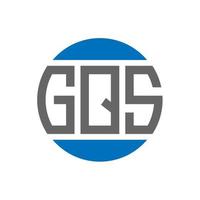 gqs brev logotyp design på vit bakgrund. gqs kreativ initialer cirkel logotyp begrepp. gqs brev design. vektor