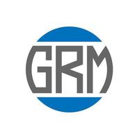 grm brev logotyp design på vit bakgrund. grm kreativ initialer cirkel logotyp begrepp. grm brev design. vektor