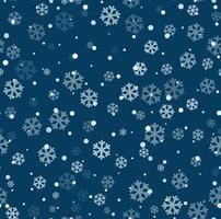 vektor sömlös vinter- jul mönster med snöflingor