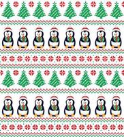 stickad, pixel jul och ny år mönster. ull stickning Tröja design. tapet omslag papper textil- skriva ut. eps 10 vektor