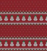 stickat jul och ny år mönster i ko. ull stickning Tröja design. tapet omslag papper textil- skriva ut. vektor
