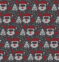 stickat jul och ny år mönster. ull stickning Tröja design. tapet omslag papper textil- skriva ut. eps 10 vektor