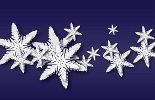 weihnachten, schneebedeckter hintergrund mit leichten girlanden, fallender schnee, schneeflocken, schneewehe für winter- und neujahrsferien. vektor