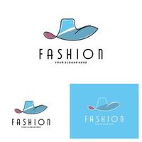 dam hatt logotyp design illustration mode skönhet tillbehör och produkt varumärke vård vektor