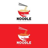 nudel logotyp, Ramen vektor, kinesisk mat, snabb mat restaurang varumärke design, produkt varumärke, Kafé, företag logotyp vektor