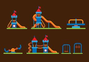 Flat Jungle Gym Vectors