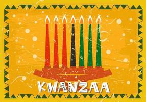 Sieben Kwanzaa Kerze vektor