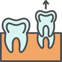 Zähne entfernen Vektorsymbol vektor