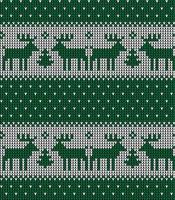 gestricktes weihnachts- und neujahrsmuster vektor