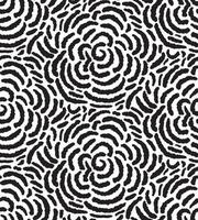 Nahtlose Muster Hintergrund mit Grunge strukturierten Tinte Pinselstriche Ornament. abstrakt schwarz-weiß, einfarbiger Hintergrund. Grafischer grober Liniendruck, Tapete vektor