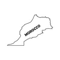 Marokko Kartensymbol vektor