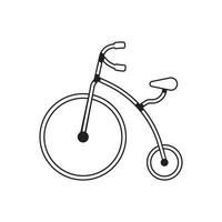 Zirkus-Fahrrad-Symbol vektor