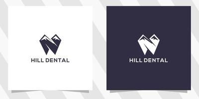 Hill-Dental-Logo-Design vektor