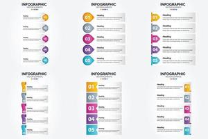 flaches Designset der Vektorillustrations-Infografiken für Werbebroschürenflieger und -zeitschrift vektor