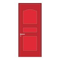 Illustration der roten Tür. Vektor eps10.