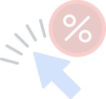 Klicken Sie durch Rate Vektor-Icon-Design vektor