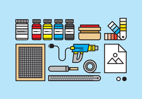 skärm pinting verktyg illustration vektor