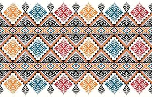 ethnischer geometrischer Mustervektor. einheimisches afroamerikanisches mexikanisches indonesisches aztekenmotiv und böhmische musterelemente. entworfen für hintergrund, tapete, druck, verpackung, fliesen, batik.vektor aztekenmotiv vektor