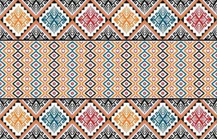 ethnischer geometrischer Mustervektor. einheimisches afroamerikanisches mexikanisches indonesisches aztekenmotiv und böhmische musterelemente. entworfen für hintergrund, tapete, druck, verpackung, fliesen, batik.vektor aztekenmotiv vektor