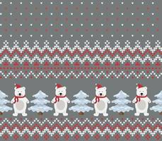 stickat jul och ny år mönster. ull stickning Tröja design. tapet omslag papper textil- skriva ut. eps 10 vektor