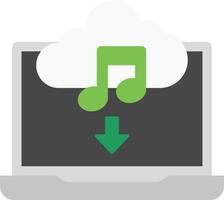 Musikcloud herunterladen vektor