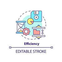 Symbol für das Effizienzkonzept vektor