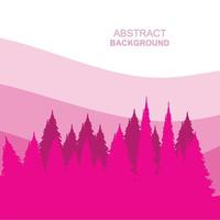 abstrakt skog bergen vektor illustration bakgrund design