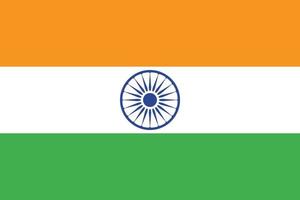 Design der indischen Flagge vektor