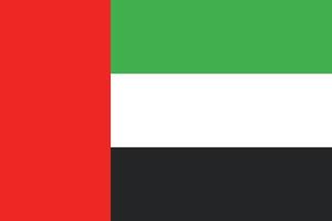 Flaggendesign der Vereinigten Arabischen Emirate vektor