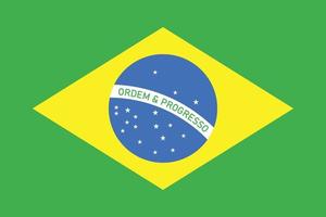 brasiliansk flagga design vektor