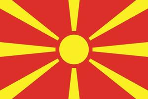 Flagge von Mazedonien-Design vektor